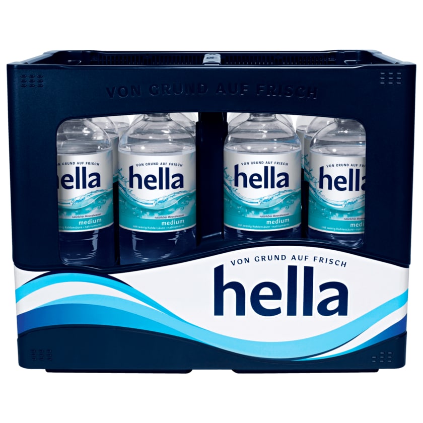 Hella Mineralwasser Medium 12x1l